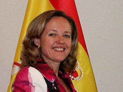 La ministra de Economía, Nadia Calviño. 