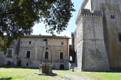 Details of the medieval town of Sermoneta.