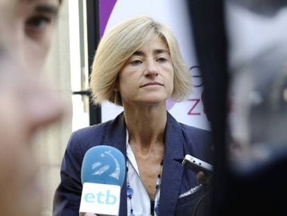 Pilar Zabala, en Vitoria.