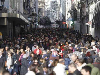 La calle Preciados de Madrid en una imagen de archivo.