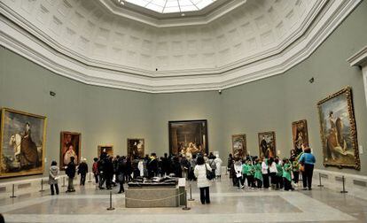 Sala de Val&aacute;zquez en el Museo del Prado, de Madrid.