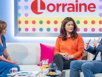 Miriam González Durántez y Nick Clegg, en el programa de Lorraine esta mañana.