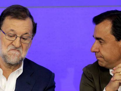 Mariano Rajoy y Fernando Martínez-Maillo.