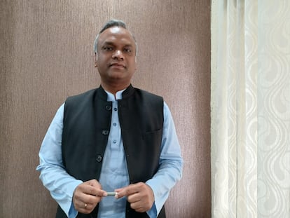 Priyank Kharge, ministro de Tecnología de la Información del Estado indio de Karnataka, en Bangalore, este mes de septiembre.