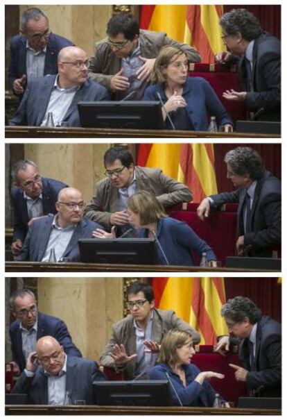 Moments de tensió a la Mesa.