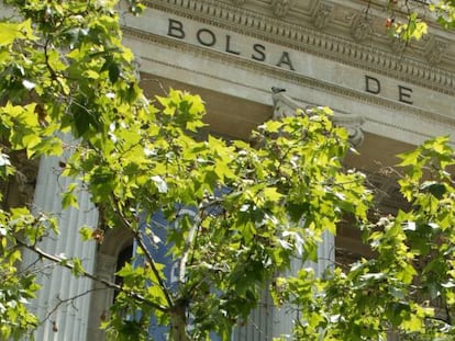 Edificio de la Bolsa de Madrid.