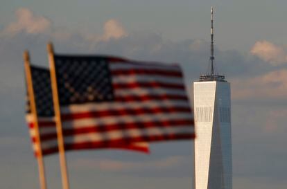 Banderas de EE UU en el World Trade Center in New York. Getty Images