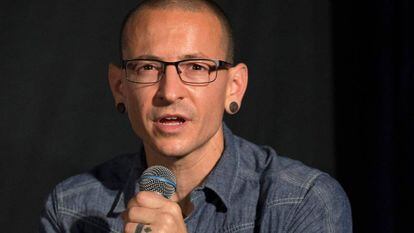 El vocalista de Linkin Park, Chester Bennington, en 2014.