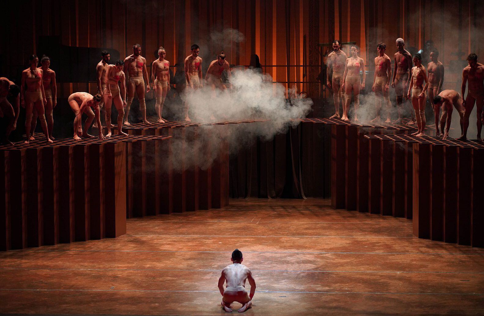 El Ballet del Gran Teatro de Ginebra en un momento de 'Ukiyo-e', en el Teatro Real.