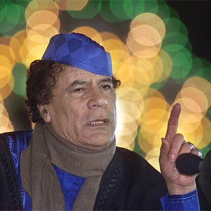 El coronel Muammar el Gaddafi.