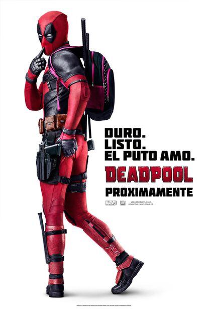 Cartel promocional de 'Deadpool'