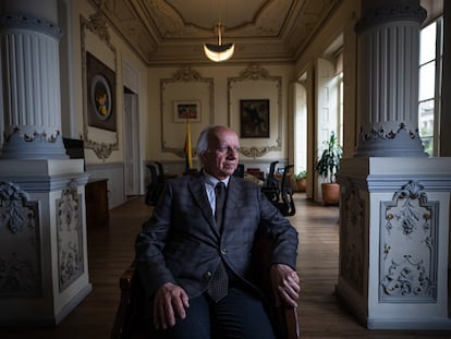 Jorge Ignacio Zorro, nuevo ministro de Cultura, en Bogotá (Colombia), este lunes.