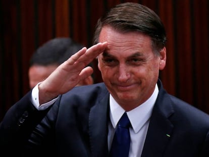 Bolsonaro, en Brasilia. 