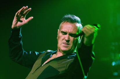 Morrissey, en un concierto en Seattle en 2013.