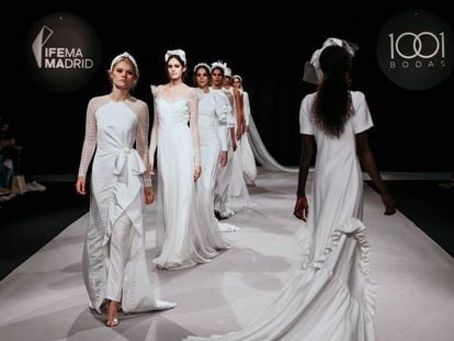 Desfile de vestidos de novia celebrado en la anterior edición de 1001 Bodas.