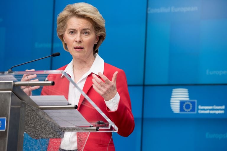 La presidenta de la Comisión Europea, Ursula von der Leyen.