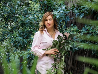 La alpinista mexicana Viridiana Álvarez en el Parque Ghandi en la Ciudad de México.