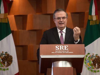 El secretario mexicano de Relaciones Exteriores, Marcelo Ebrard