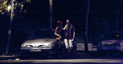 Prostituci&oacute;n en Barcelona, en la zona Universitaria junto al campo del FC Barcelona. 