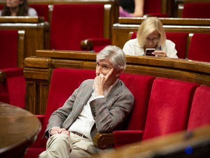 El consejero de Salud de la Generalitat, Josep Maria Argimon, esta semana en el Parlament.