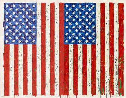 &#039;Flag&#039;, obra de Jasper Johns de 1954-1955.