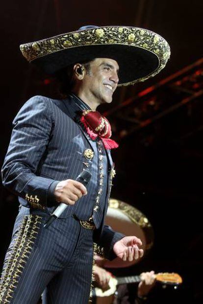 Alejandro Fernández el 27 de julio, en Fuengirola, Málaga.