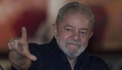 Lula en la apertura del congreso de agricultores este lunes.