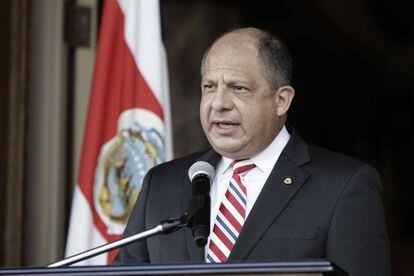El presidente de Costa Rica, Luis Guillermo Sol&iacute;s.