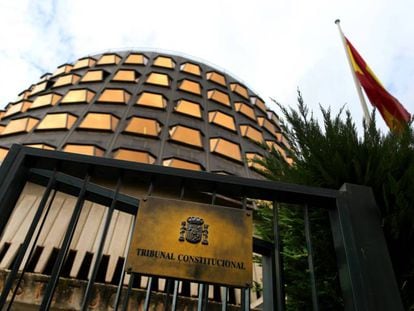  Fachada de la sede del Tribunal Constitucional, en Madrid. 