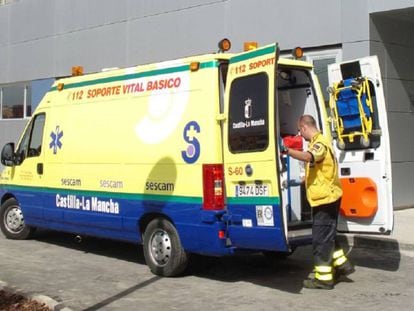 Ambulancia de Castilla-La Mancha.