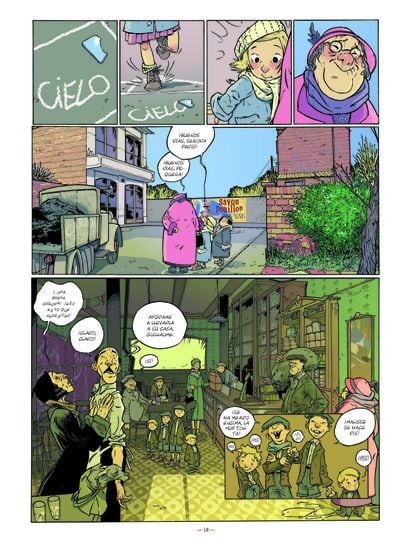Cartoons from 'Lydie', by Zidrou and Jordi Lafebre, edited by Norma.