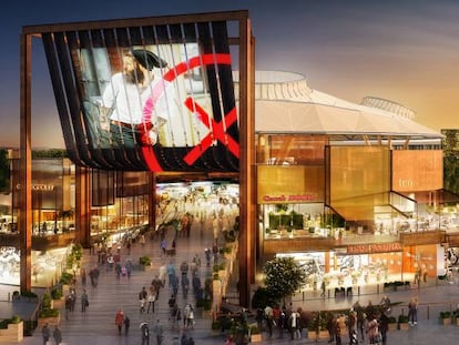 Recreaci&oacute;n del futuro espacio comercial X-Madrid, en Alcorc&oacute;n.