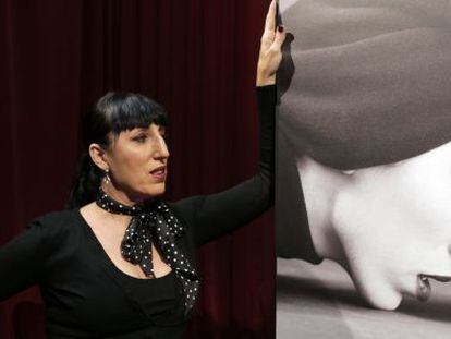 La artista Rossy de Palma, en el Teatro Espa&ntilde;ol presentando su nuevo mon&oacute;logo.