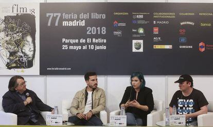 Jesús Ruíz Mantilla, Javier Castillo, Elisabet Benavent y Blue Jeans. 