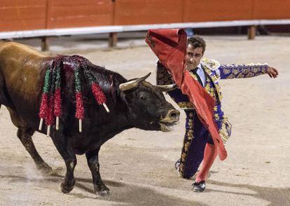 El torero David Fandila en una corrida de toros en Palma de Mallorca, en 2017.