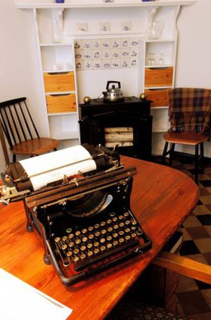Máquina de escribir en el Museo Yourcenar, en Saint-Jans-Cappel.