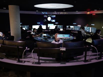 Centro de control de Intuitive Machines, en una imagen facilitada por la empresa.