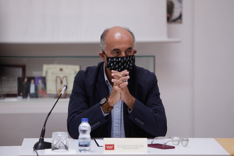 El viceconsejero de Sanidad de la Comunidad de Madrid, Antonio Zapatero, durante un acto.