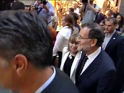 Rajoy i Albiol, rebuts a Reus entre insults i crits d’“independència”