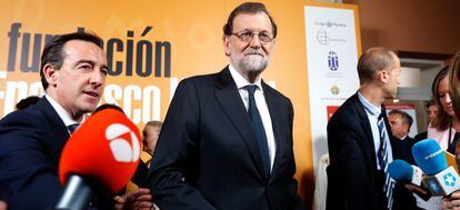 Mariano Rajoy en un acte cultural.