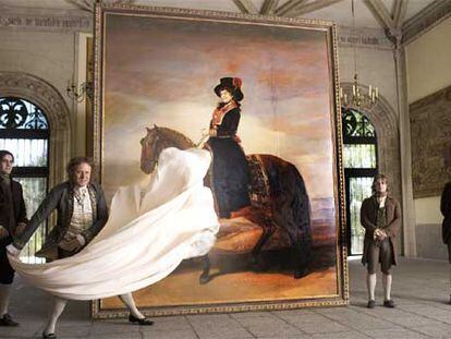 Stellan Skarsgard caracterizado como el pintor en &#39;Los fantasmas de Goya&#39;, de Milos Forman.