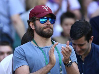 El actor Bradley Cooper, en Wimbledon. 
