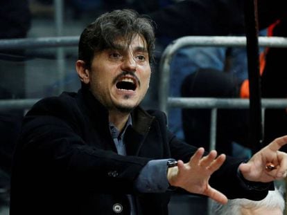Dimitris Giannakopoulos, en un partido de Euroliga