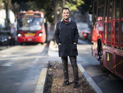 Borja Camacho, en la calle Insurgentes de la Ciudad de M&eacute;xico