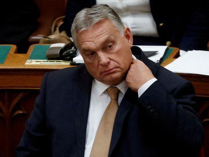 El primer ministro de Hungría, Viktor Orbán, el pasado 26 de septiembre en el Parlamento de Budapest.