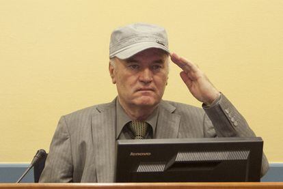 El exgeneral Ratko Mladic en el tribunal internacional de La Haya, el 3 de junio de 2011.