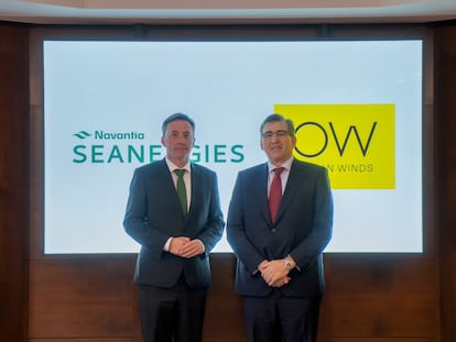 Navantia suministrará a Ocean Winds plataformas flotantes y elementos para parques eólicos marinos