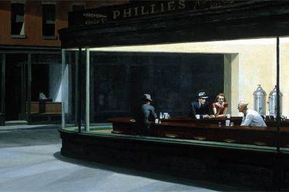 Imagen del cuadro &#39;Nighthaws&#39; de Edward Hopper.