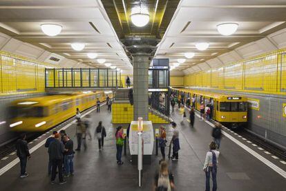 La estación de metro berlinesa UBahn Hermannplatz.