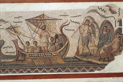 <b>Mosaico de Ulises del año 260 antes</b> de Cristo, de Thugga (Museo del Bardo, Túnez).
/ Getty Images